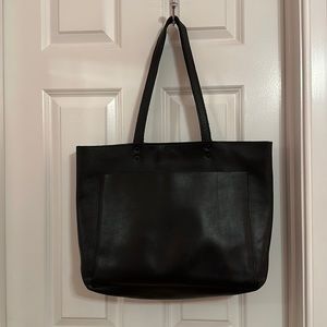 Black Leather Corium Tote